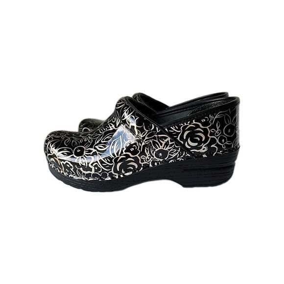 Dansko Professional Clog Patent Leather Metallic Rose EU Size 38 US 7.5 8 - Picture 6 of 9